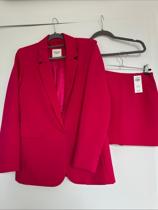 Abercrombie & Fitch Jackets & Blazers - NEW Abercrombie & Fitch Hot Pink Blazer and Skirt Set